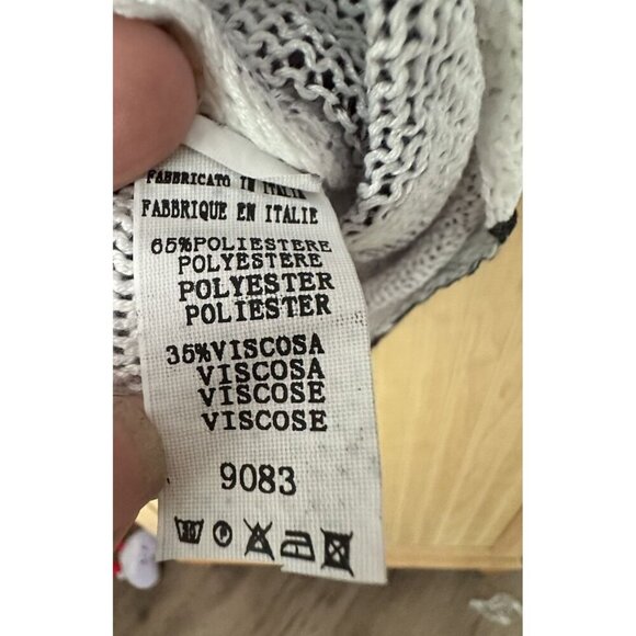 Yolly Italy Lightweight Knit Summer Sweater Dolman Top Kitty Cat Lady Artsy Sz? - Picture 6 of 7